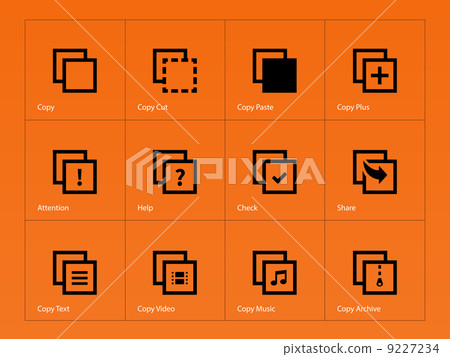 Copy Paste icons for Apps, Web Pages. - Stock Illustration [9227234 ...