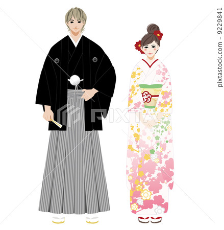 Crested Haori Hakama＆Kimono 9229841