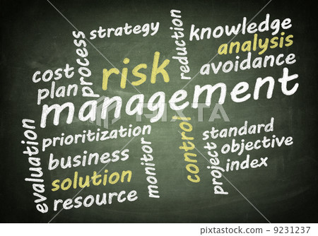 Blackboard risk management - Stock Illustration [9231237] - PIXTA