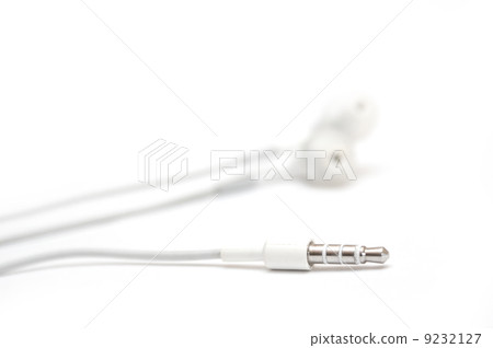 White earphones isolated White earphones isolated 9232127