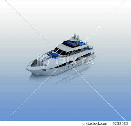White pleasure yacht 9232983