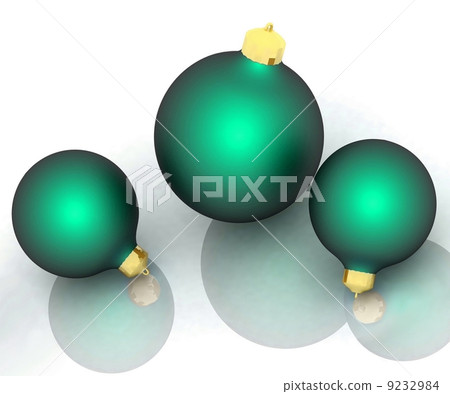 Three christmas balls 9232984