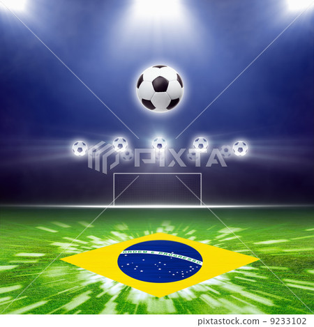 Abstract soccer stadium 9233102