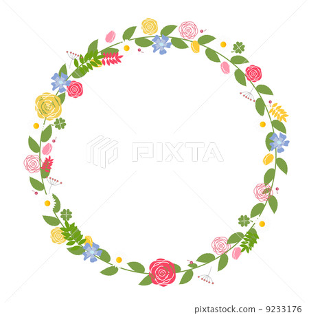 Floral Frame for Wedding and Birthday Card. Vector Illustration Floral Frame for Wedding and Birthday Card. Vector Illustration 9233176