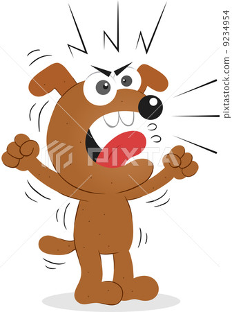 Angry Dog - Stock Illustration [9234954] - PIXTA