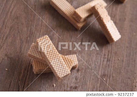 wafers on wood background 9237237