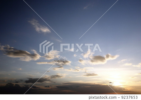 Blue sky in sunset Blue sky in sunset 9237653