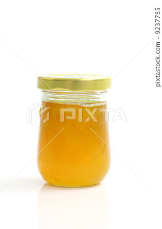 Orange jam isolated on white background 9237785