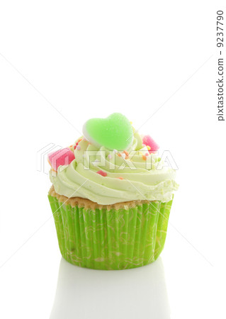 green cupcake green cupcake 9237790