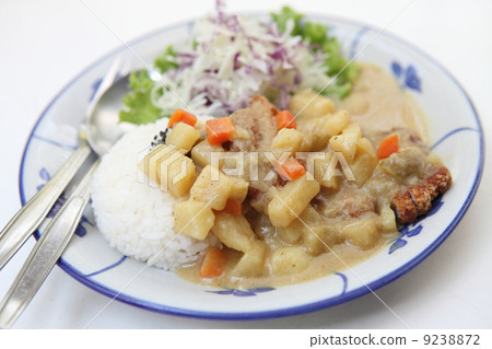 Curry rice with fried pork Curry rice with fried pork 9238872