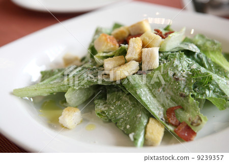 Caesar salad in close up 9239357