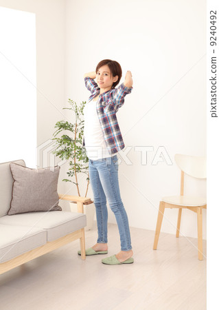 A woman in the room A woman in the room 9240492