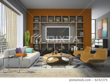 View on the comfortable living-room 9242374