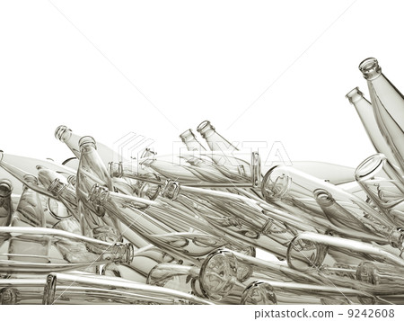 stream or flow of Empty bottles for water or beer stream or flow of Empty bottles for water or beer 9242608