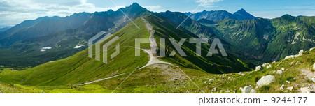 Summer Tatra Mountain panorama  (Poland). 9244177