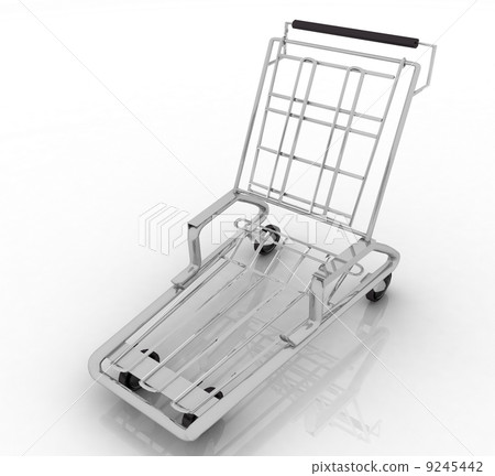 hand truck on white background. Isolated 3D render hand truck on white background. Isolated 3D render 9245442