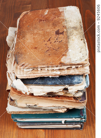 antique books on wooden table antique books on wooden table 9245606