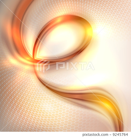 Abstract Golden Swirl Background Stock Illustration 9245764 Pixta Abstract waves swirl design abstract backgrounds glow dark. pixta
