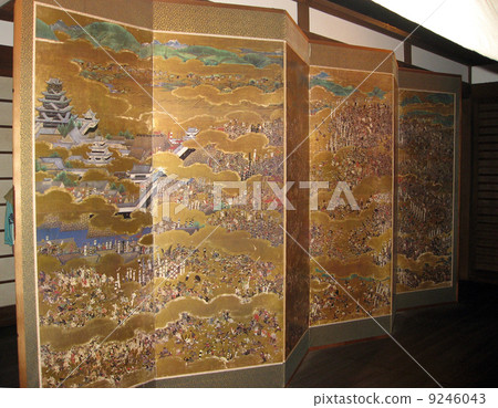 Summer Osaka screen folding screen 9246043