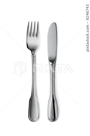 Fork and knife isolated 9246743
