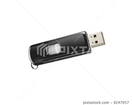 Usb flash memory isolated 9247057