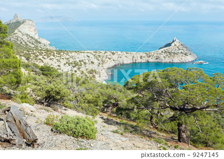 Coastline of Novyj Svit summer view (Crimea, Ukraine) Coastline of Novyj Svit summer view (Crimea, Ukraine) 9247145