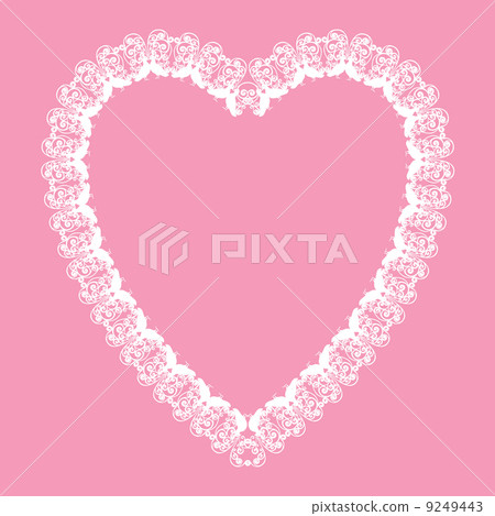 white lace-like heart shape frame, vector background, valentinecard design white lace-like heart shape frame, vector background, valentinecard design 9249443