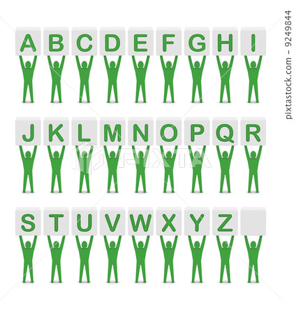 Alphabet. Set of letters. Concept 3D illustration. 9249844