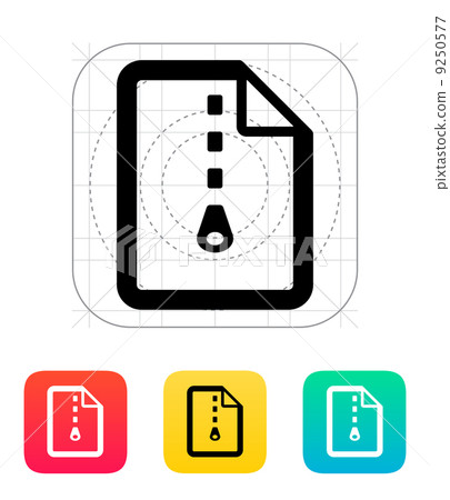 Archive file icon. Archive file icon. 9250577