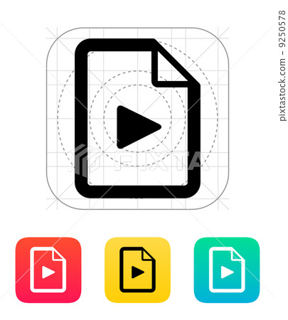 Media file icon. 9250578