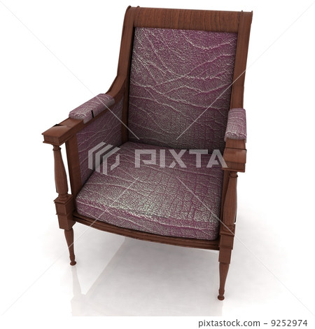 Close-up view of the old elbow-chair Close-up view of the old elbow-chair 9252974