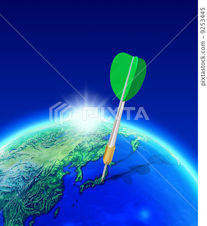 Apply darts arrows to the Japanese archipelago 9253445