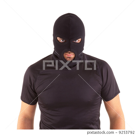 图库照片 robber with masked