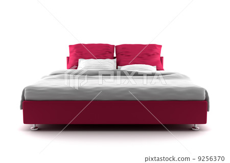 red bed isolated on white background red bed isolated on white background 9256370