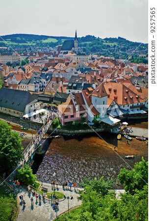 Cesky Krumlov. View from castle 9257565