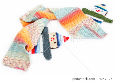 Cold winter clothing - scarf, mitten Cold winter clothing - scarf, mitten 9257976