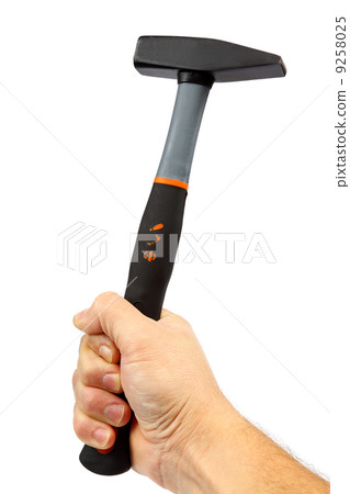 Modern hammer in hand. 9258025