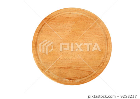 Wooden cutting board isolated on a white background. 9258237