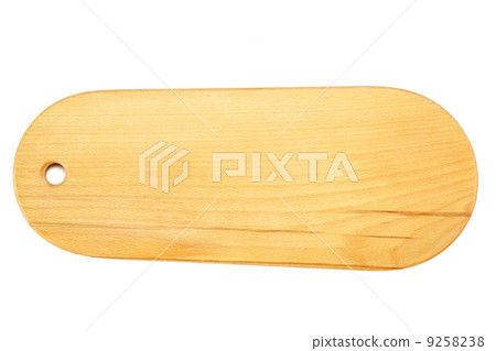 Wooden cutting board isolated on a white background. 9258238