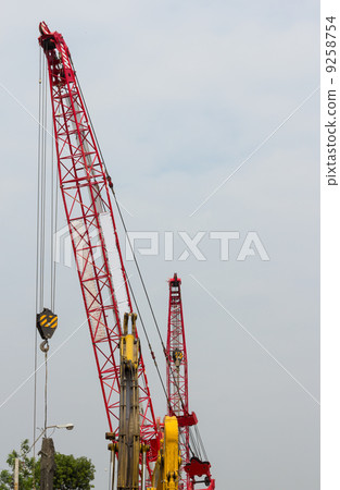 Crane on construction site 9258754