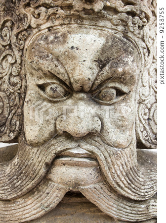 Statue face Chinese God Statue face Chinese God 9258755