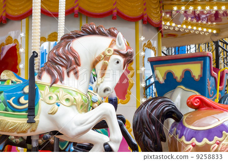 Horses on a carnival Merry Go Round Horses on a carnival Merry Go Round 9258833