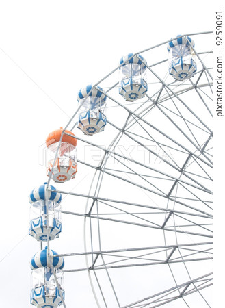 Ferris wheel isolated on white background Ferris wheel isolated on white background 9259091