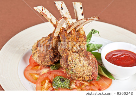 roasted lamb rib roasted lamb rib 9260248