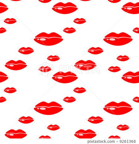Seamless background with lips. Vector illustration 9261368