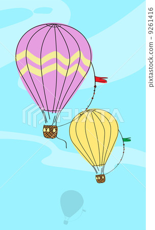 Hot air balloon. Hot air balloon. 9261416