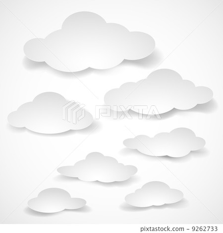 Paper clouds. 9262733