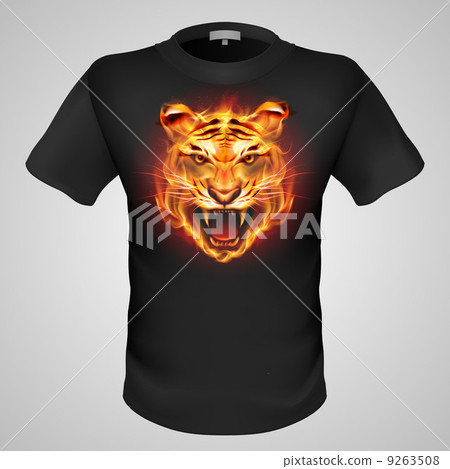 Male t-shirt with print.  9263508