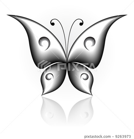 Simply butterfly-插圖素材 [9263973] - PIXTA圖庫