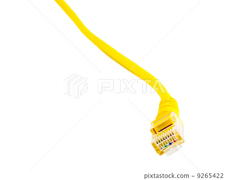 Rj45 connector isolated on white 9265422